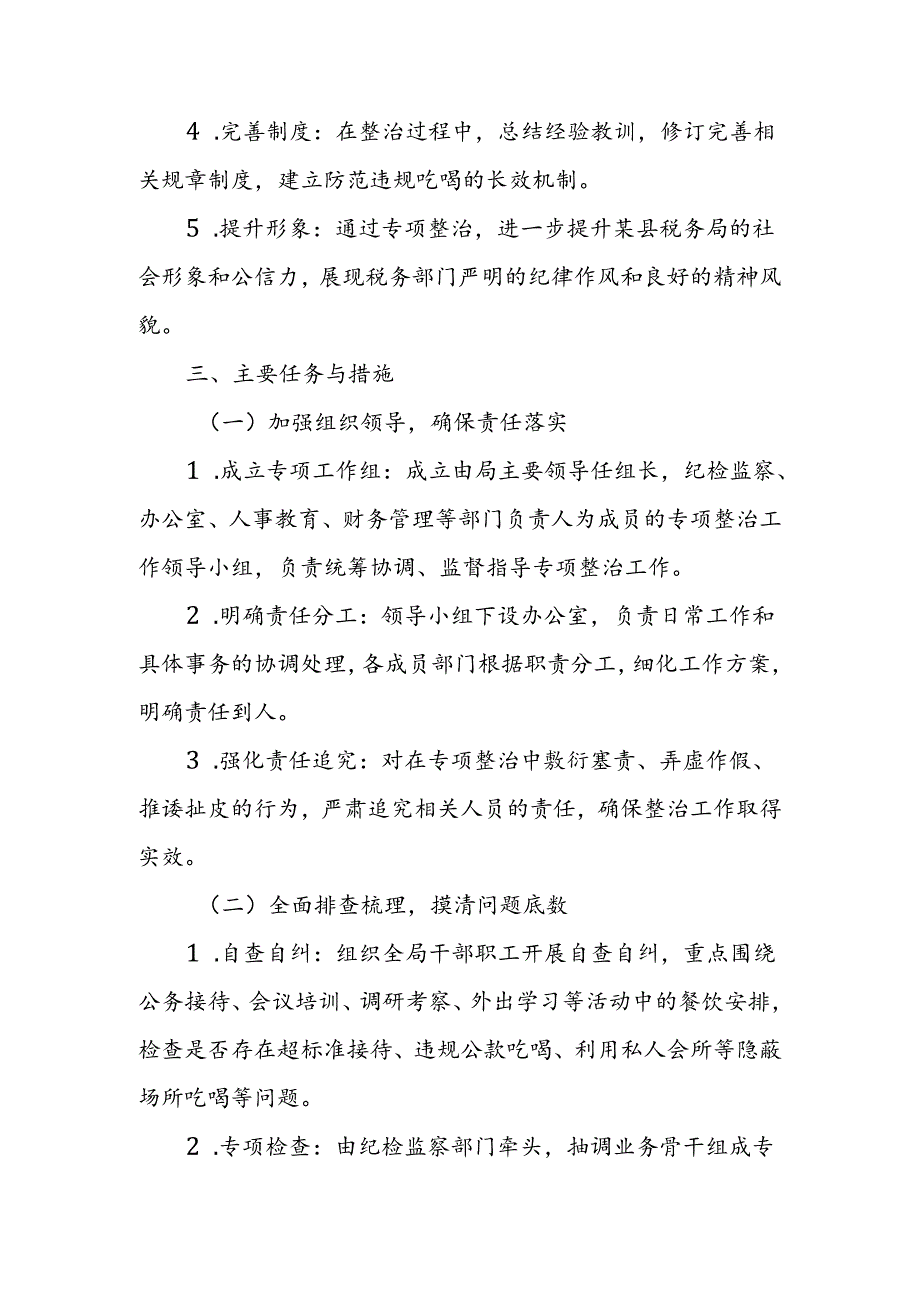 某县税务局开展违规吃喝问题专项整治工作方案.docx_第2页