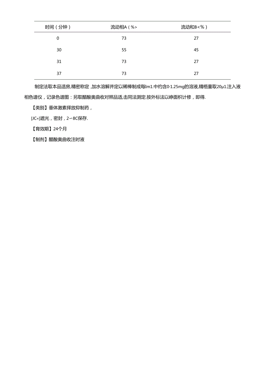 醋酸奥曲肽质量检验标准.docx_第3页