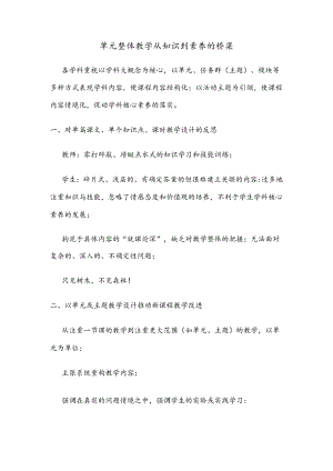 《单元整体教学从知识到素养的桥梁》学习笔记5 9.docx