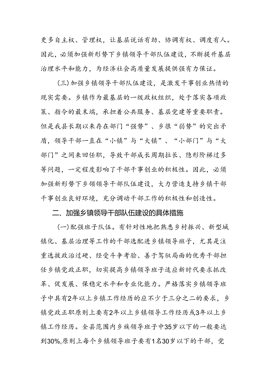 关于加强领导干部队伍建设的措施.docx_第2页