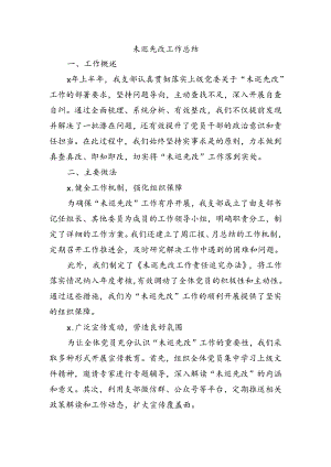 未巡先改工作总结.docx