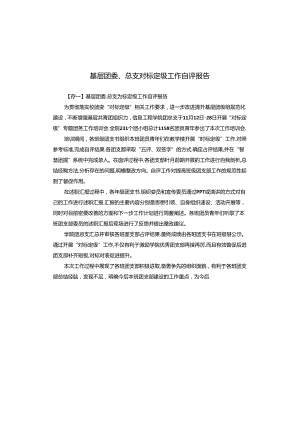 基层团委、总支对标定级工作自评报告.docx