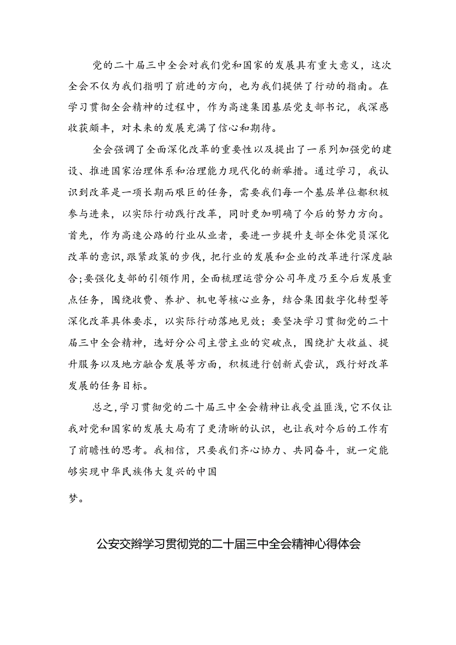 （9篇）交警大队大队长学习二十届三中全会精神研讨发言（精选）.docx_第2页