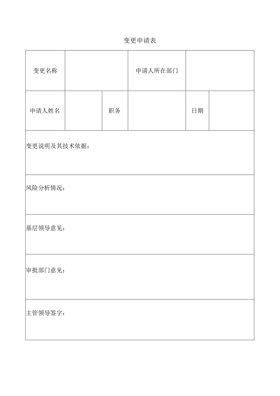 XX化工科技集团有限公司变更管理制度（2024年）.docx_第3页