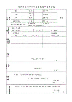 中国地质大学（北京）国家励志奖学金申请表.docx