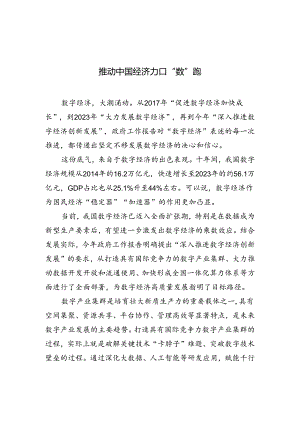 【经济】推动中国经济加“数”跑.docx