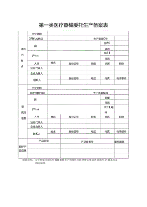 医疗器械委托生产备案表.docx