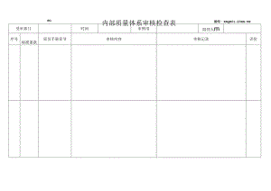 内部质量体系审核检查表.docx