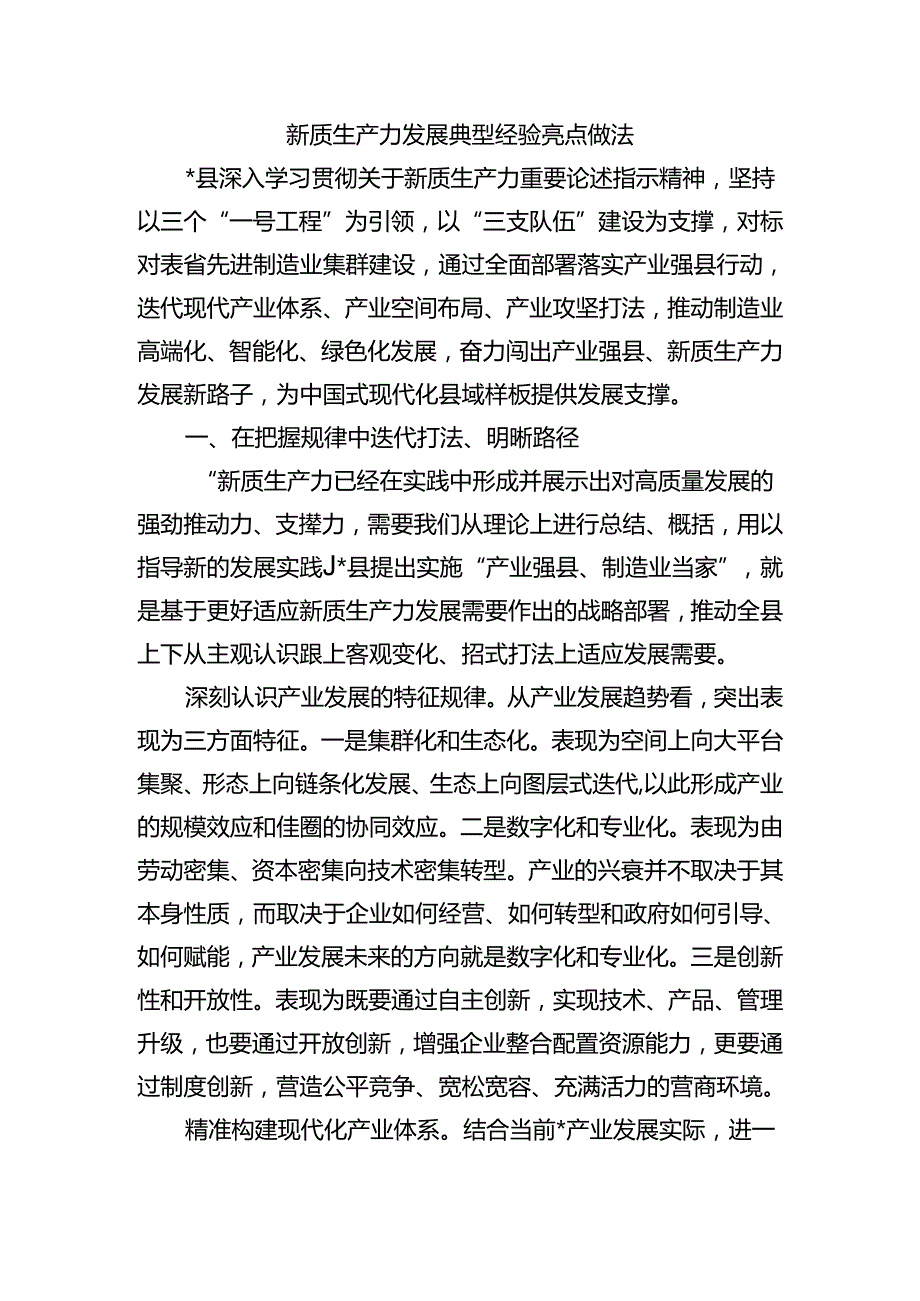 新质生产力发展典型经验亮点做法.docx_第1页