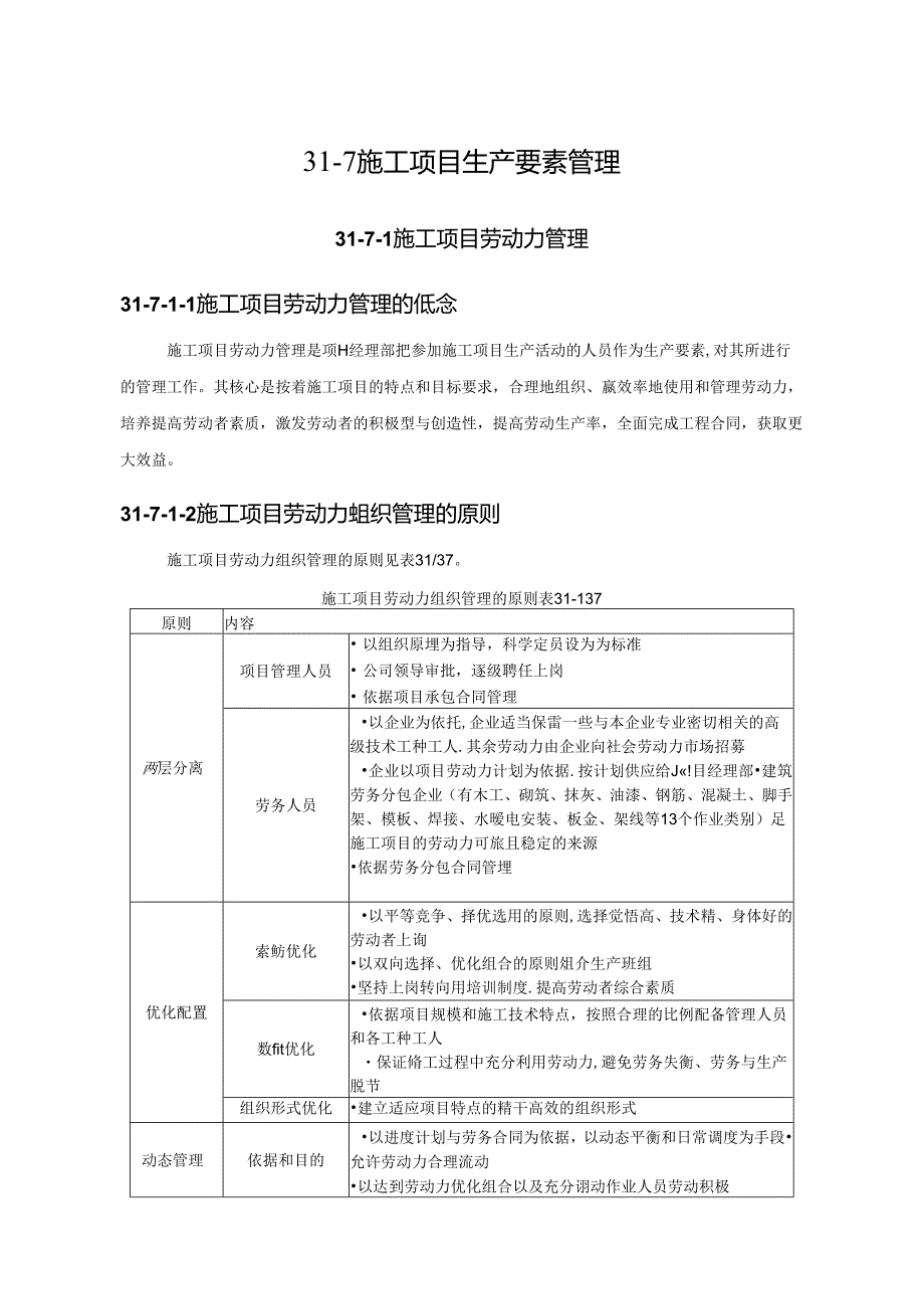 施工项目生产要素管理施工技术.docx_第1页