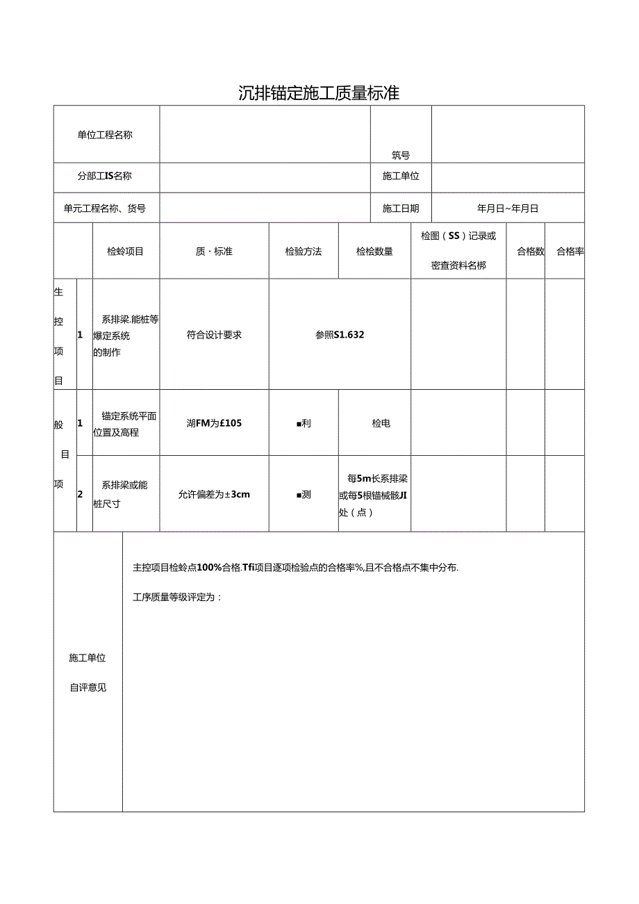 沉排锚定施工质量标准.docx_第1页