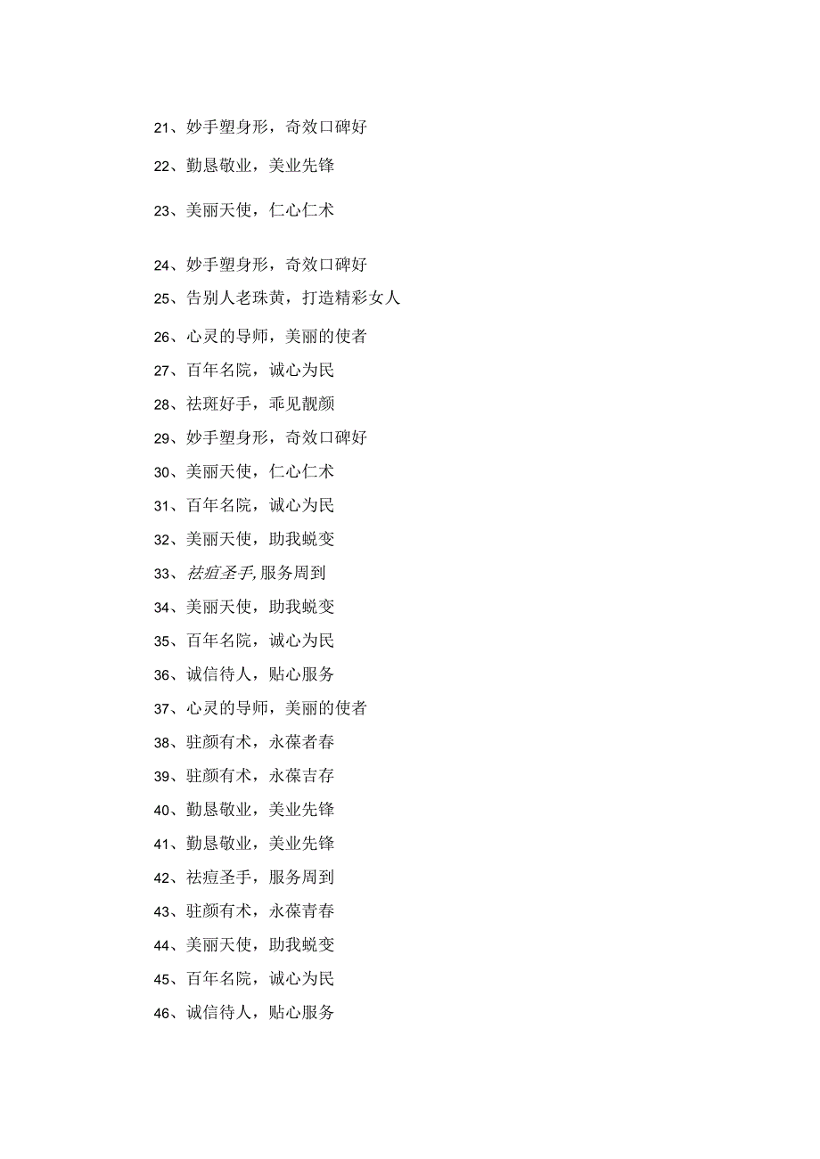 赞美祛斑痘锦旗感谢用语大全288条.docx_第2页