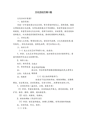 文化活动方案4篇.docx