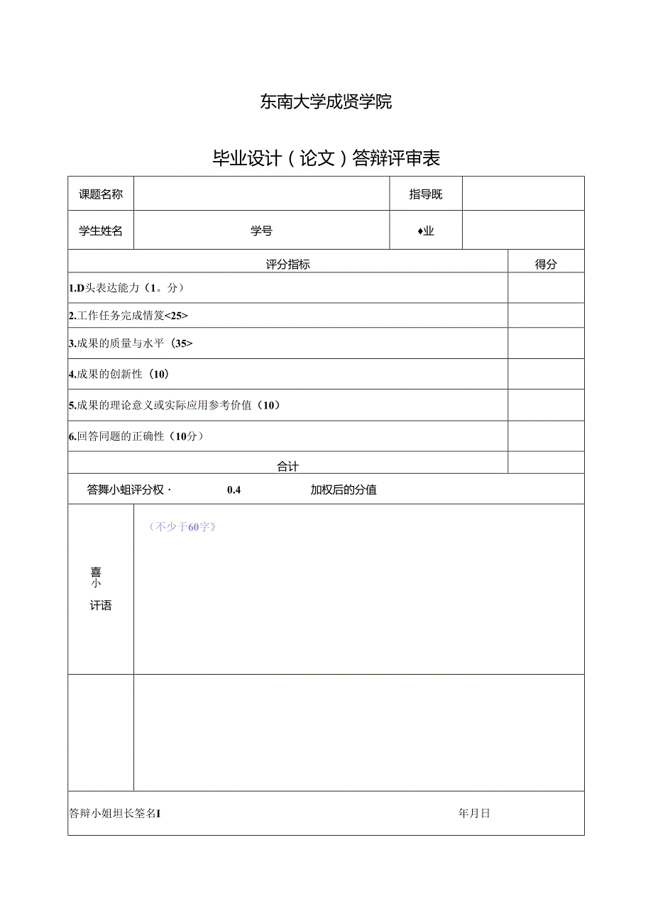 毕业设计（论文）指导教师评审表.docx_第1页