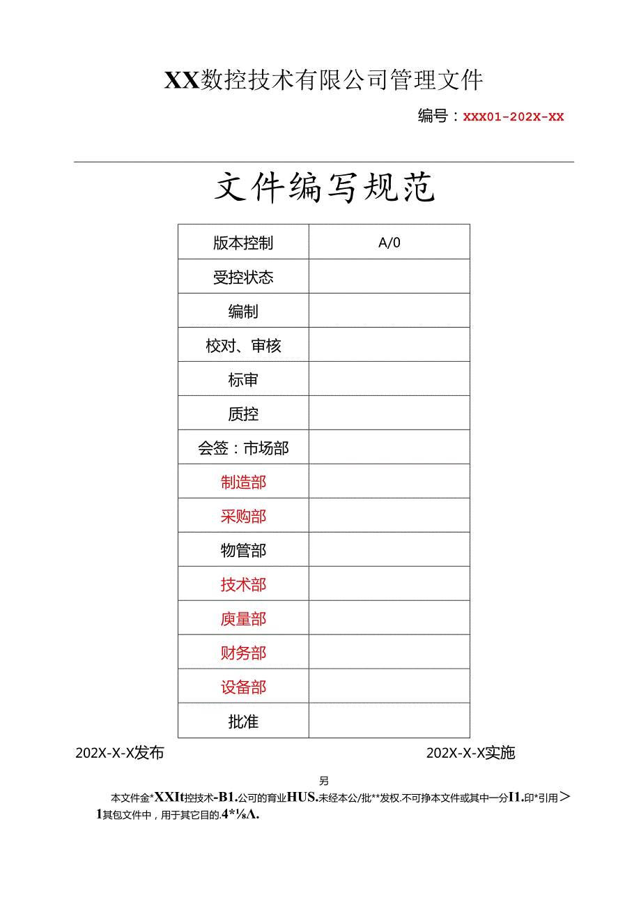 文件编写规范（上市公司标准）.docx_第1页