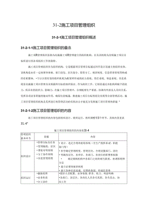 施工项目管理组织施工技术.docx