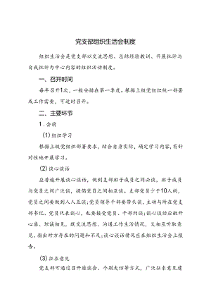 党支部组织生活会制度.docx