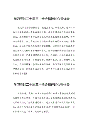 党的二十届三中全会精神的学习感悟合辑四十四篇.docx