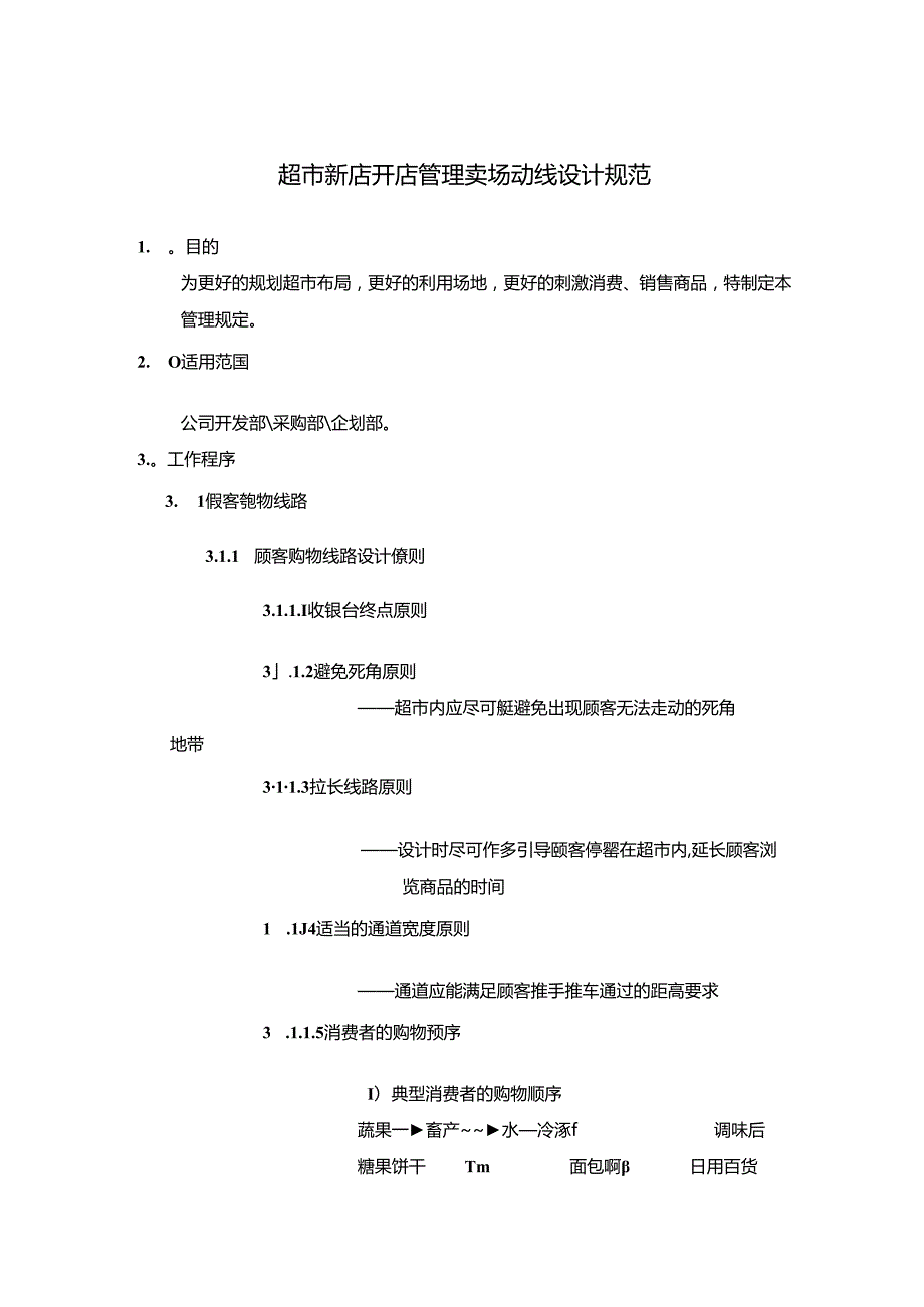 超市新店开店管理卖场动线设计规范.docx_第1页