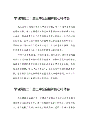 学习党的二十届三中全会精神心得感悟三十篇.docx