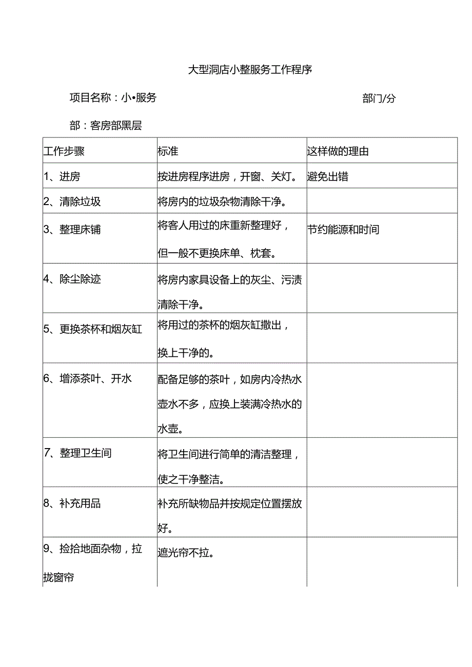 大型酒店小整服务工作程序.docx_第1页