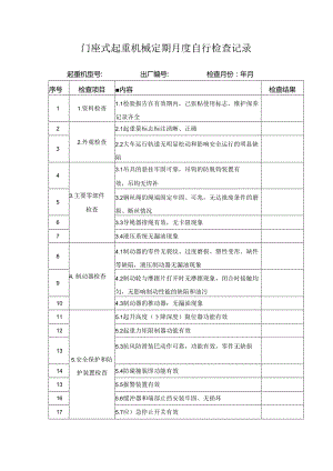 门座式起重机械定期月度自行检查记录.docx