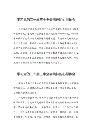 关于二十届三中全会精神心得体会最新模板二十六篇.docx