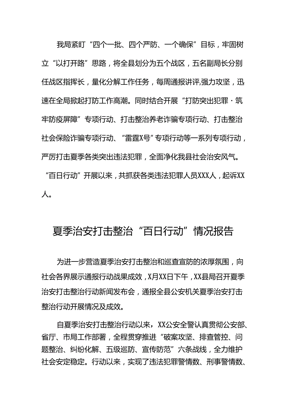 十二篇2024年公安推进夏季治安打击整治行动情况报告.docx_第3页