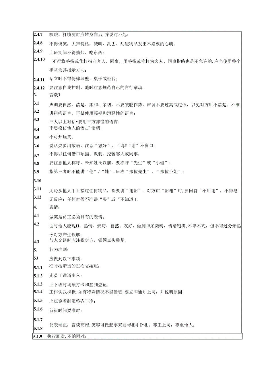 湖南酒店人事部仪容仪表及行为准则政策及程序.docx_第3页