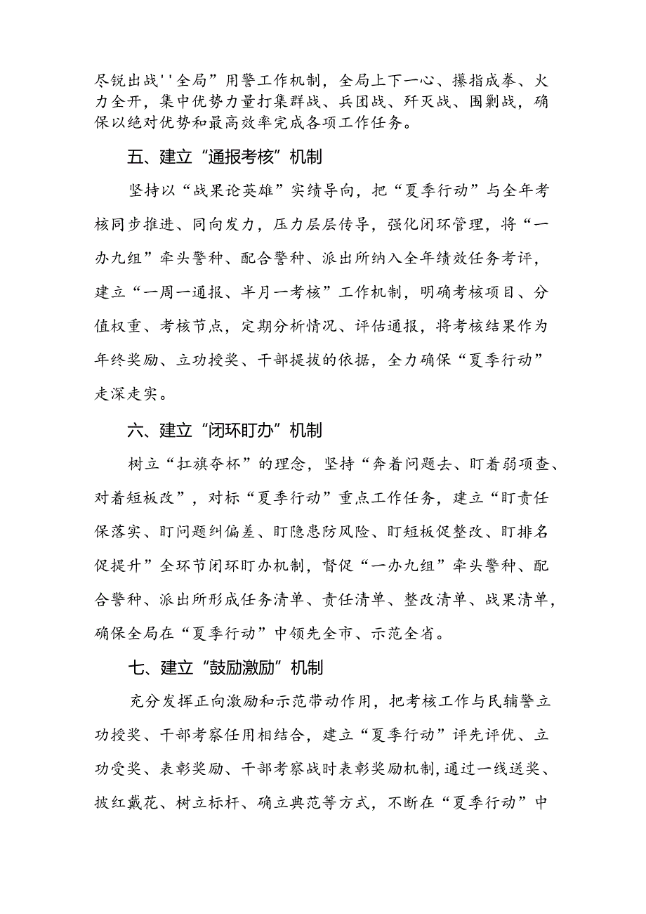 县公安局全力推进2024年夏季治安打击整治行动总结报告十八篇.docx_第3页