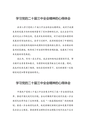 关于党的二十届三中全会精神的心得感悟三十五篇.docx