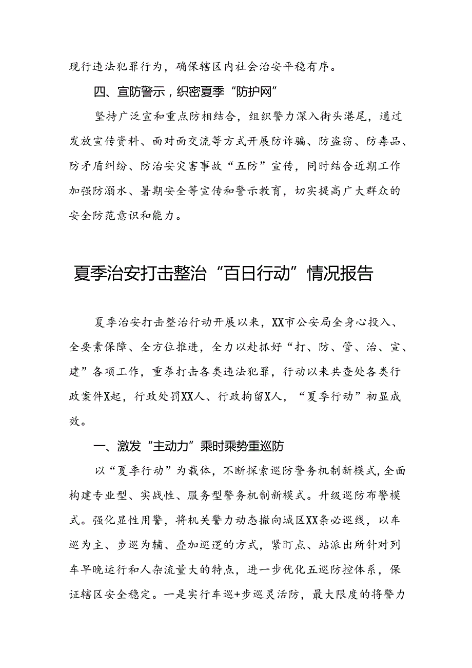 九篇2024年夏季治安打击整治行动工作总结.docx_第2页