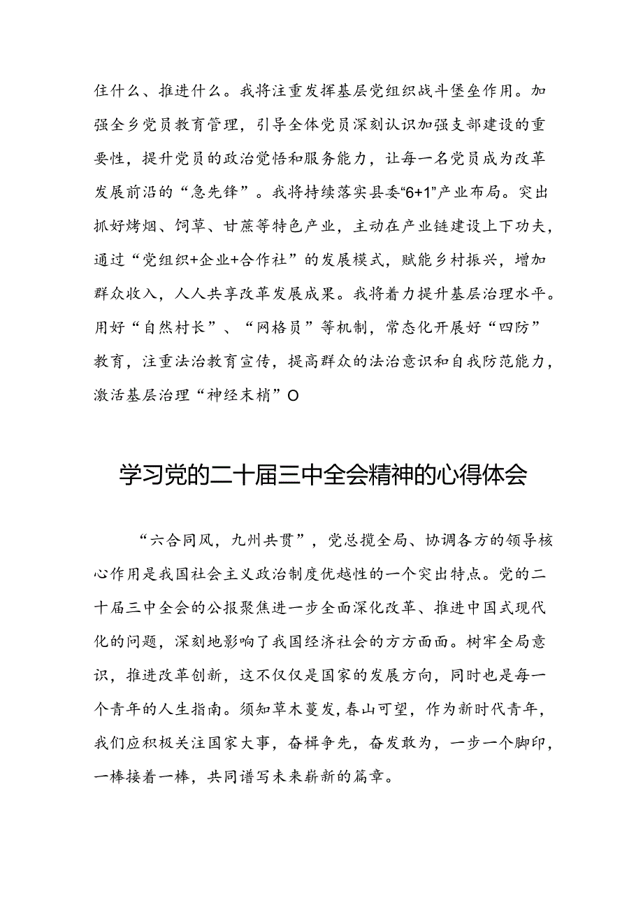 党员干部学习中国共产党第二十届中央委员会第三次全体会议精神心得体会例文六十篇.docx_第2页