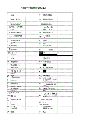 苏教版译林八年级下册(8b)单词默写.docx