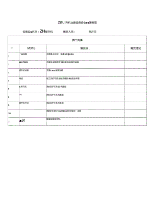 Z型提升机设备设施安全隐患排查表.docx