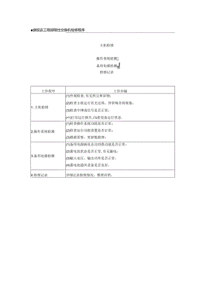 星级饭店工程部程控交换机检修程序.docx