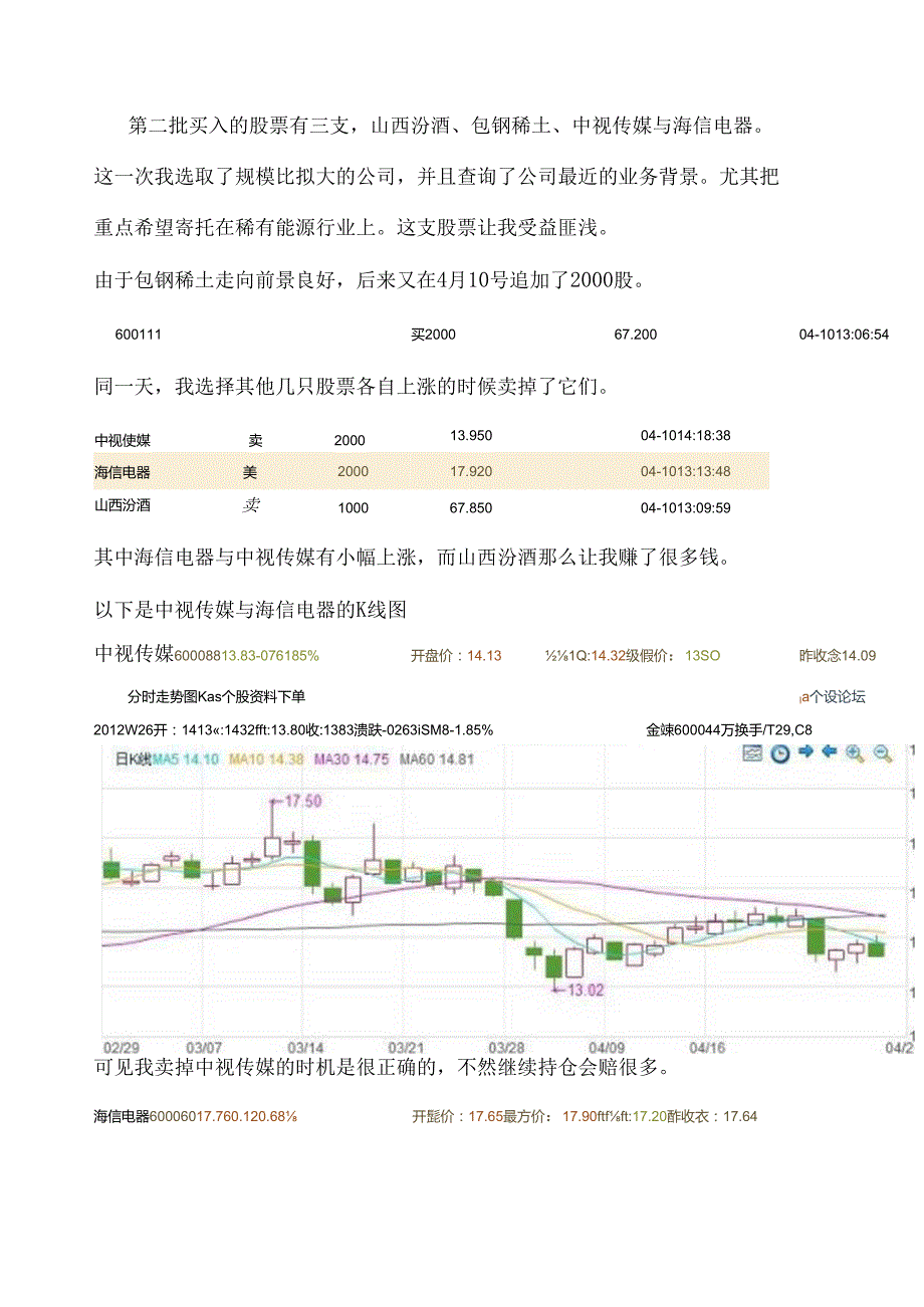 股票模拟投资分析报告.docx_第3页