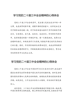 2024年学习党的二十届三中全会精神的心得感悟50篇.docx