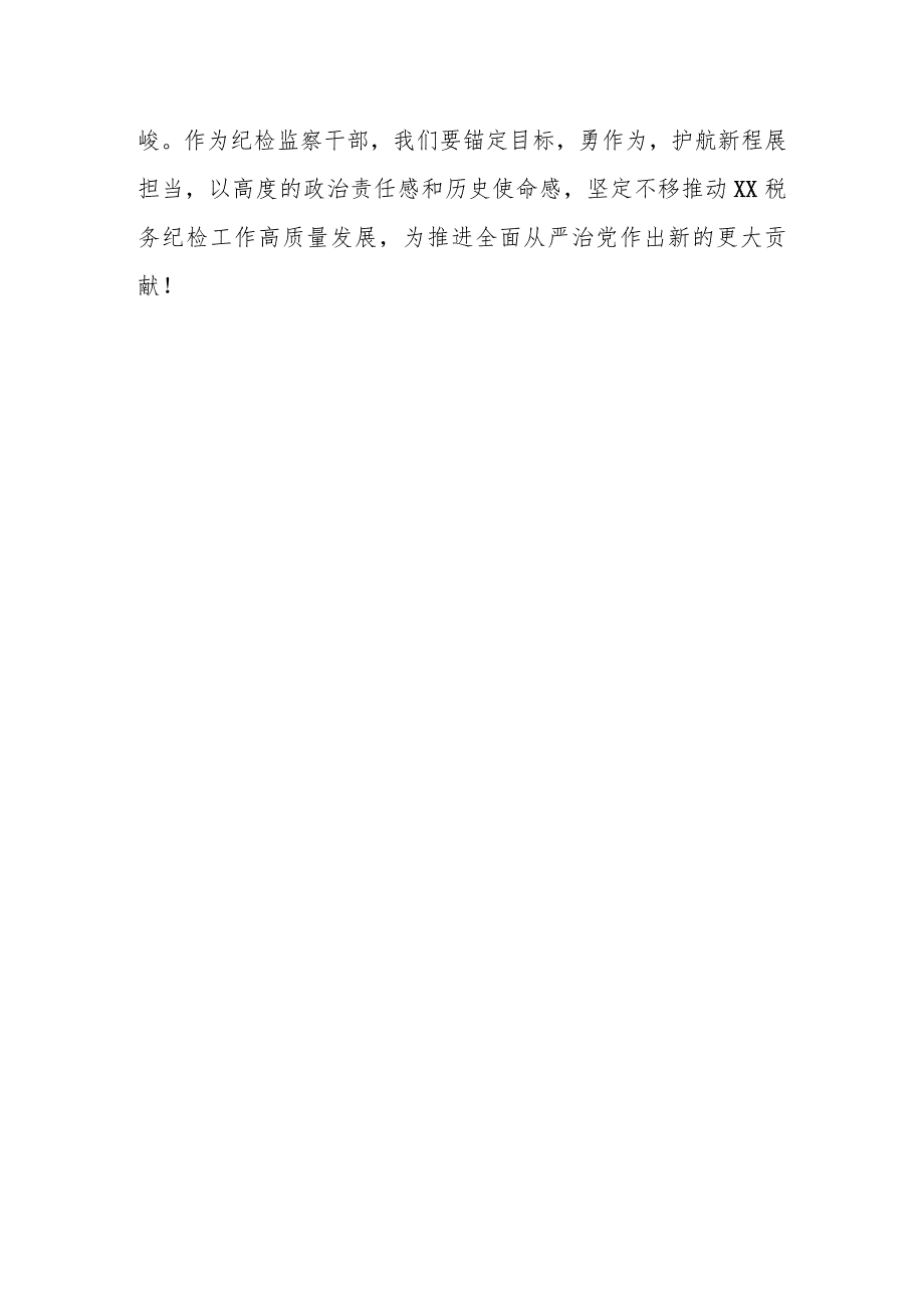 某县税务局纪检组长在2024年县局全面从严治党工作会议上的报告.docx_第3页