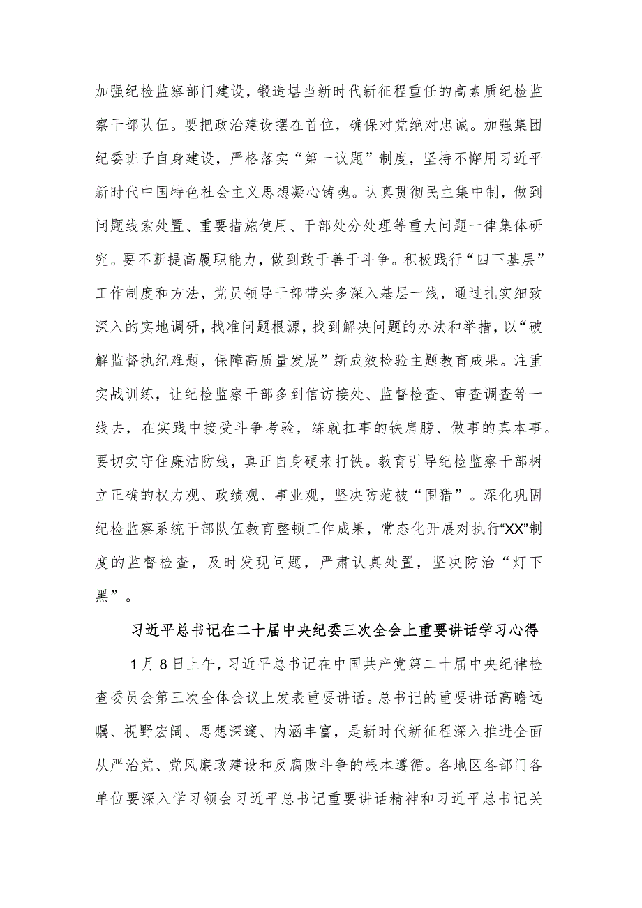 学习3篇在二十届中央纪委三次全会上的重要讲话精神心得体会.docx_第3页