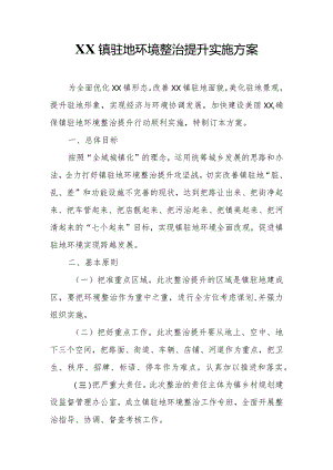 XX镇驻地环境整治提升实施方案.docx