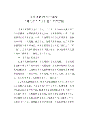 某某区2024年一季度“开门红”“开门稳”工作方案.docx