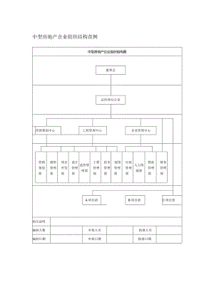 中型房地产企业组织结构范例.docx