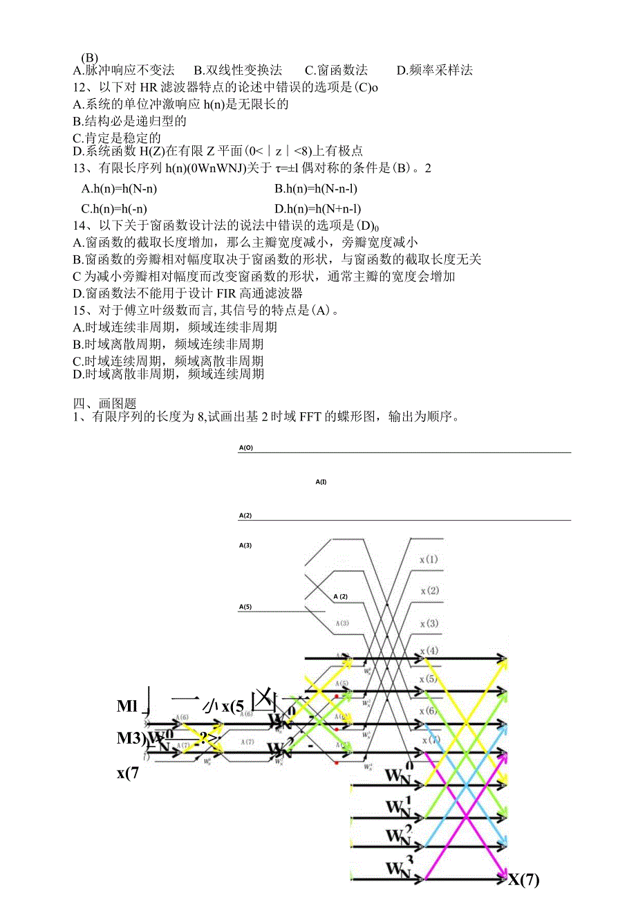 数字信号处理复习资料(答案).docx_第3页