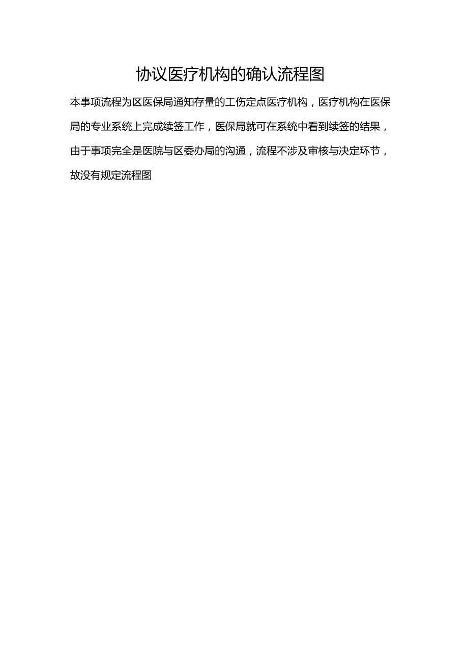 协议医疗机构的确认流程图.docx_第1页