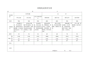 结构化试讲评分表.docx