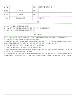 中餐公司门店报销标准流程.docx