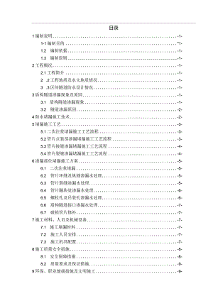 盾构隧道堵漏方案.docx