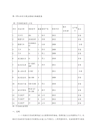 土石方工程主要施工机械设备.docx