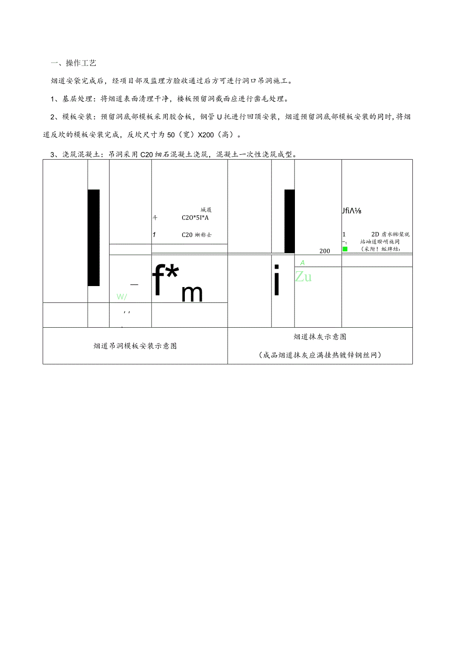 159-烟道吊洞及抹灰技术交底.docx_第1页